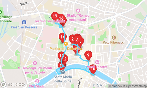 Pisa: Eine Reise durch die Geschichte und Kultur einer faszinierenden Stadt tour map