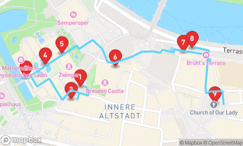 Exploring Historical And Cultural Treasures Of Dresden tour map