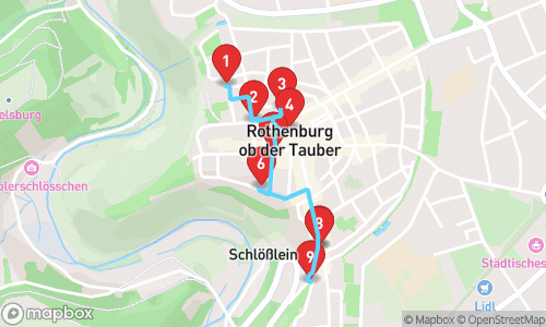 Découverte Médiévale: Une Journée à Rothenburg ob der Tauber tour map