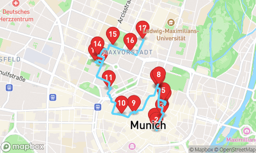 A Journey Through Time: Exploring München tour map