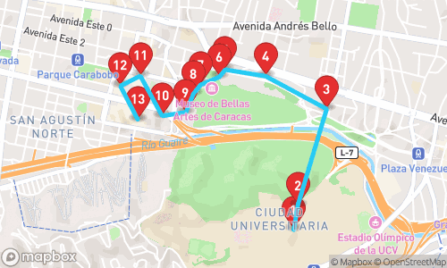 Caracas: A Symphony of Culture and Colors tour map