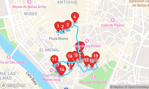 Sevilla: From Kings & Caliphs to Flamenco Rhythms tour map