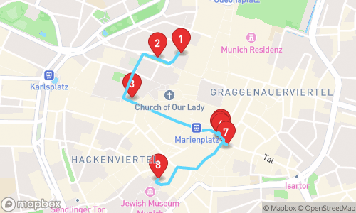 Munich: A Journey Through History & Culture tour map