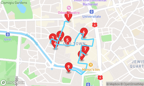 Discovering București: A Journey Through History & Culture tour map