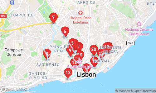 Lisboa Unveiled: A Journey Through Time tour map