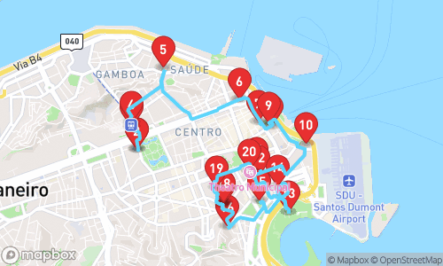 Rhythms & Revelations: A Cultural Tapestry Tour in Rio de Janeiro tour map