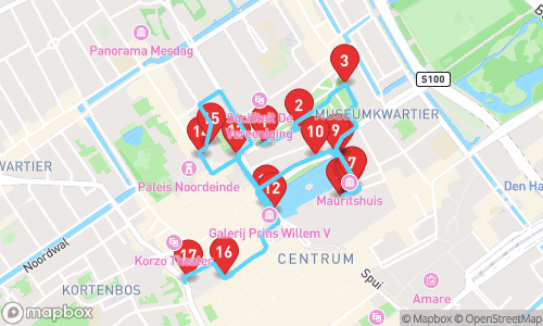 Koninklijke Wandeling door Den Haag: Een Reis Door de Tijd tour map